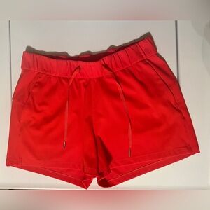 lululemon athletica Vibrant Red Athletic Shorts